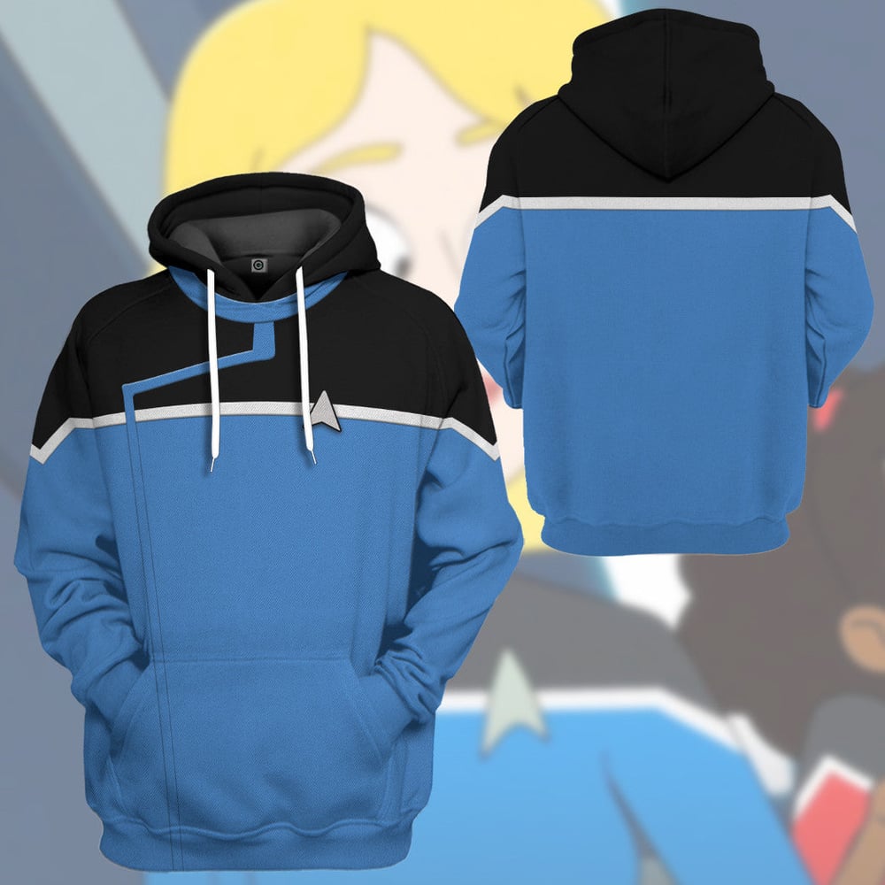 Star Trek Lower Decks Blue Uniform Custom Hoodie Tshirt Apparel