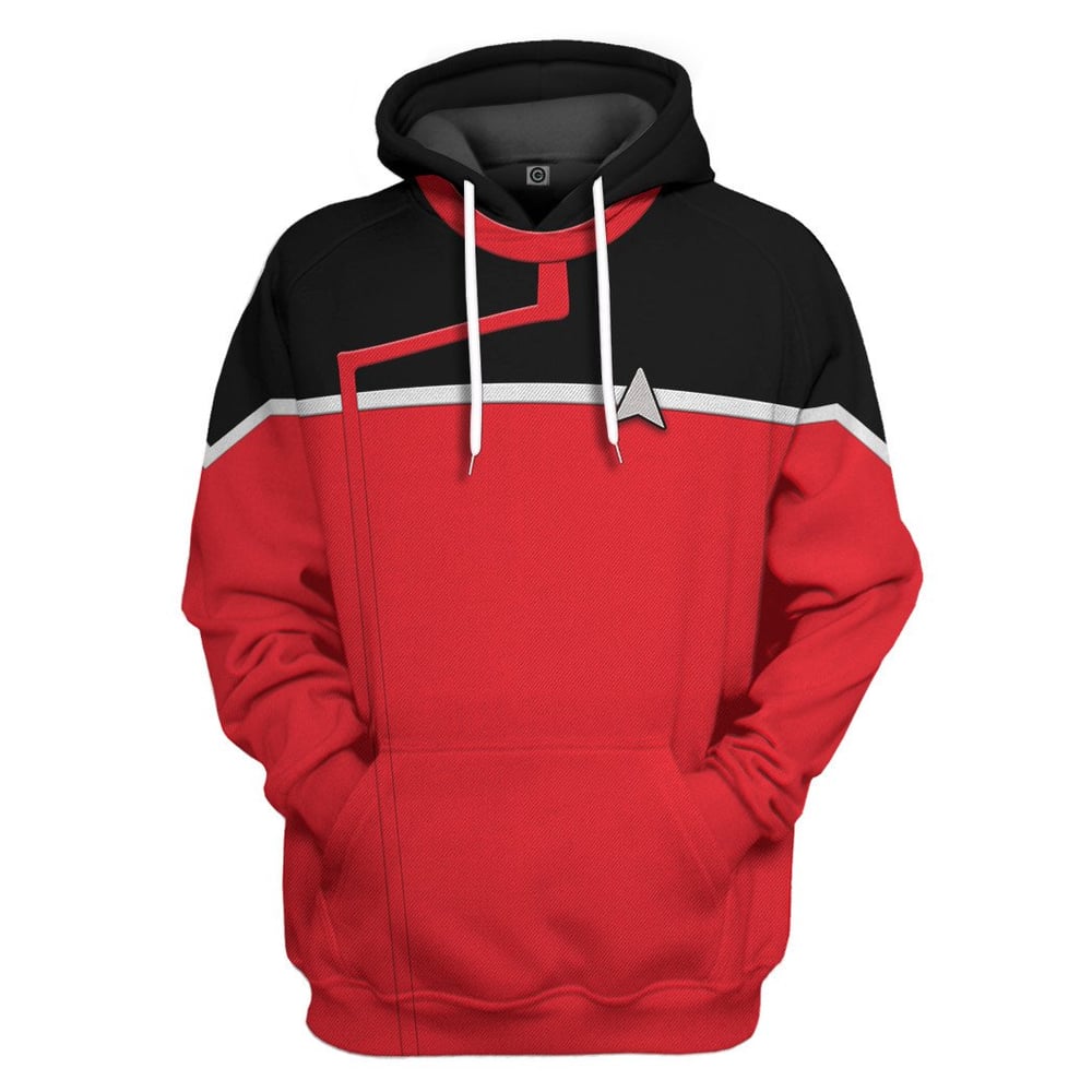 Star Trek Lower Decks Red Uniform Custom Hoodie Tshirt Apparel