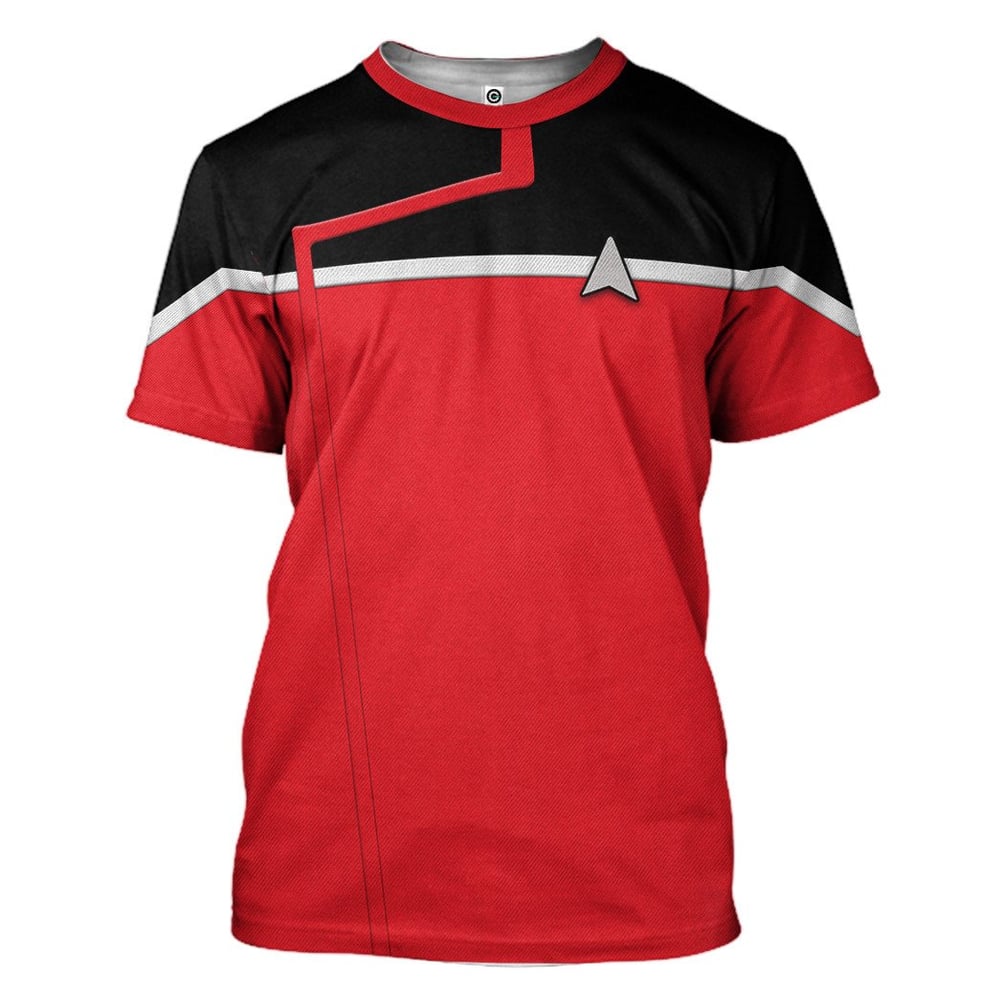 Star Trek Lower Decks Red Uniform Custom Hoodie Tshirt Apparel