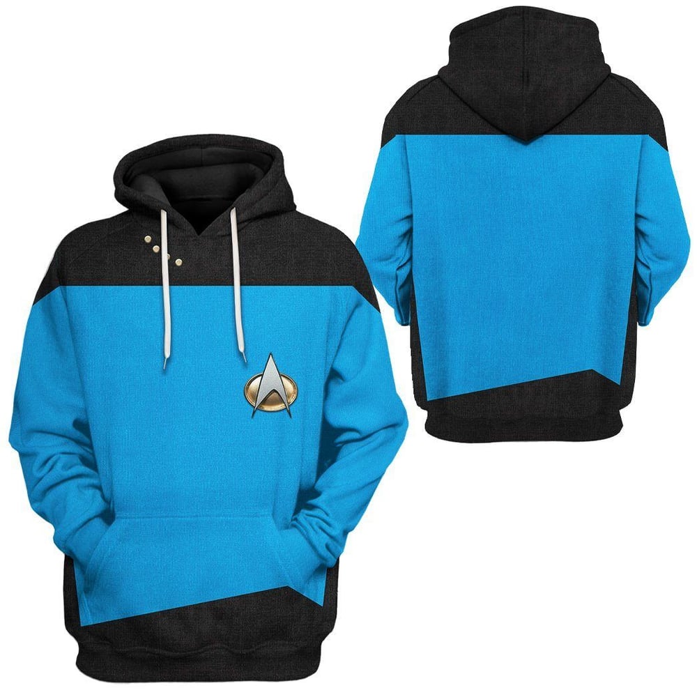 Star Trek The Next Generation 1987 1994 Blue Custom Tshirt Hoodie Apparel