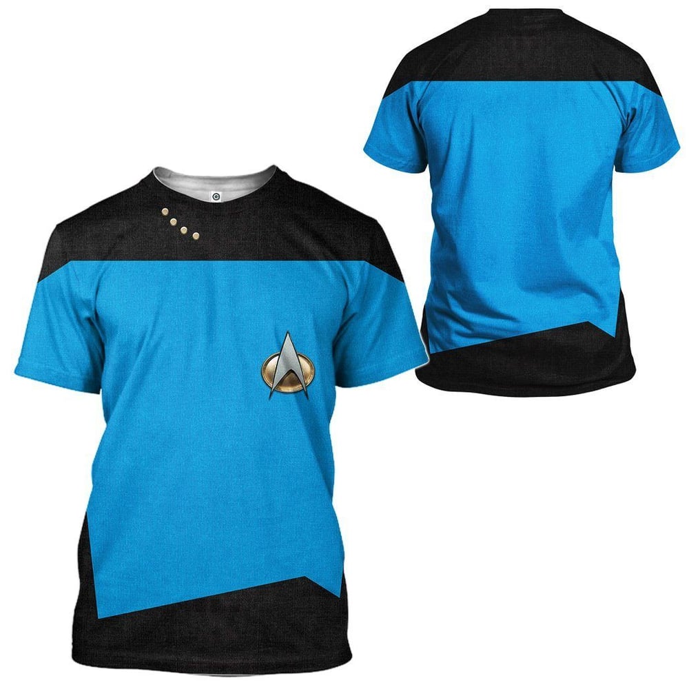 Star Trek The Next Generation 1987 1994 Blue Custom Tshirt Hoodie Apparel