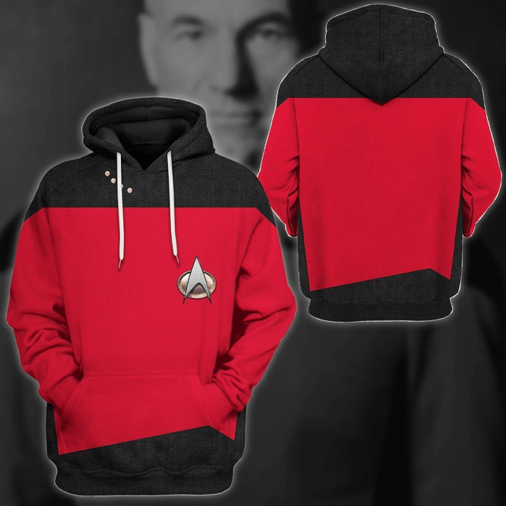 Star Trek The Next Generation 1987 1994 Red Custom Tshirt Hoodie Apparel