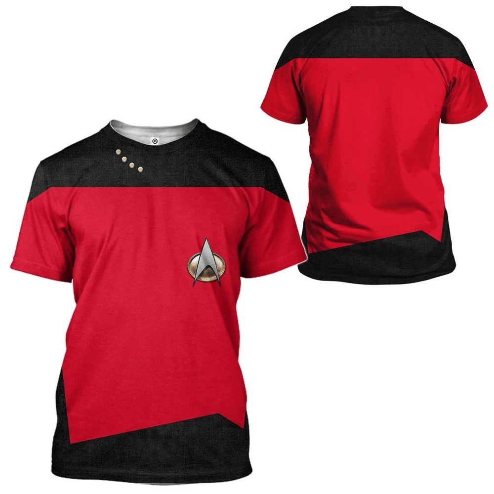 Star Trek The Next Generation 1987 1994 Red Custom Tshirt Hoodie Apparel