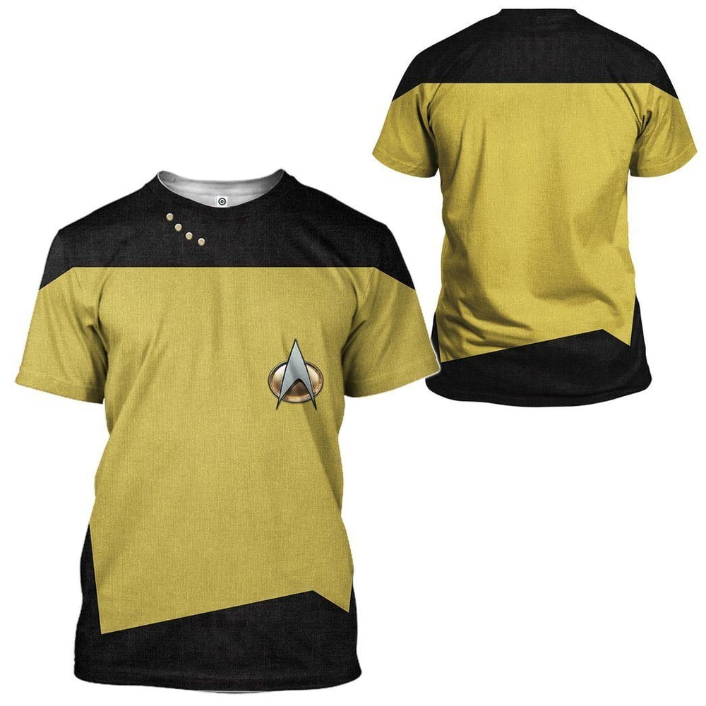 Star Trek The Next Generation 1987 1994 Yellow Custom Tshirt Hoodie Apparel