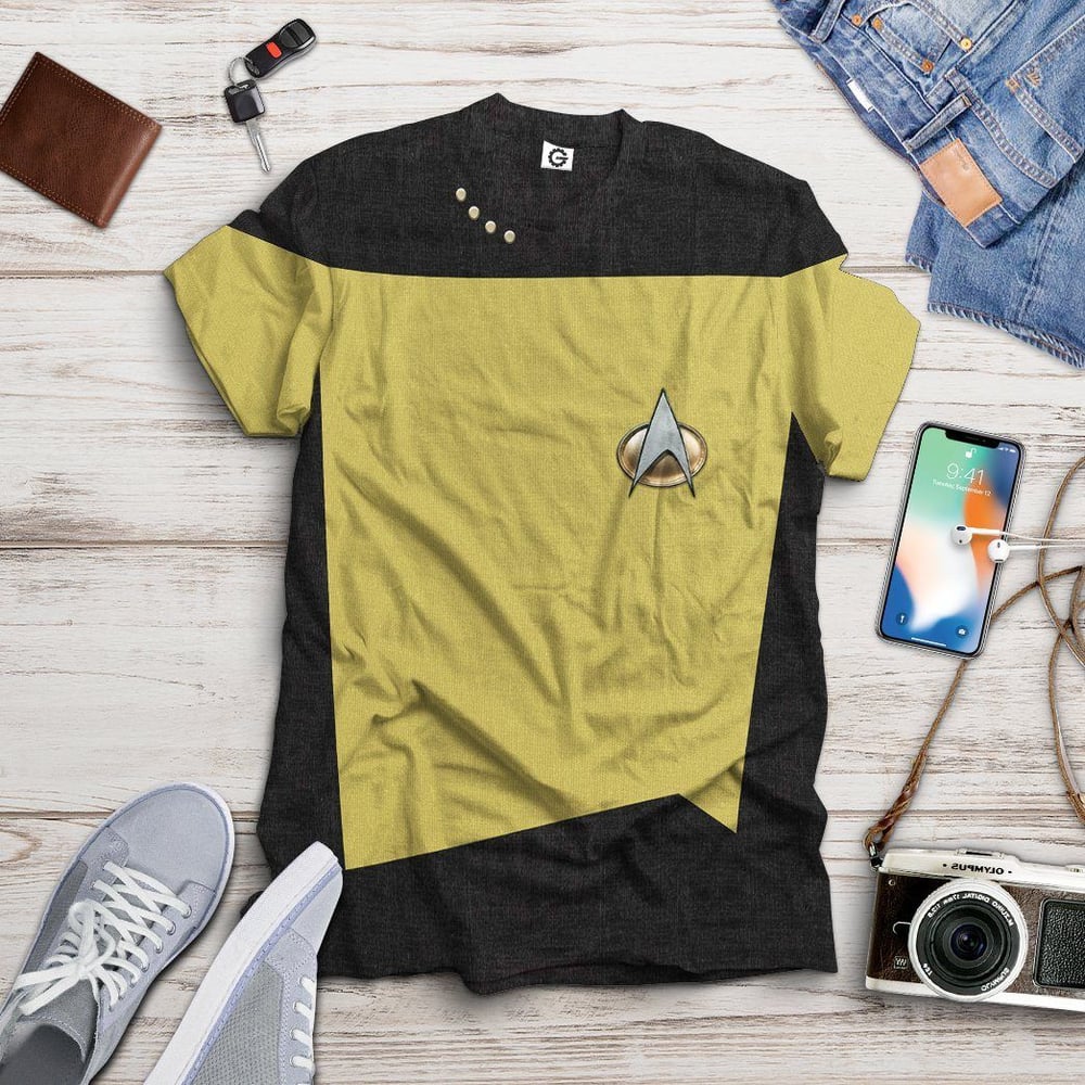 Star Trek The Next Generation 1987 1994 Yellow Custom Tshirt Hoodie Apparel