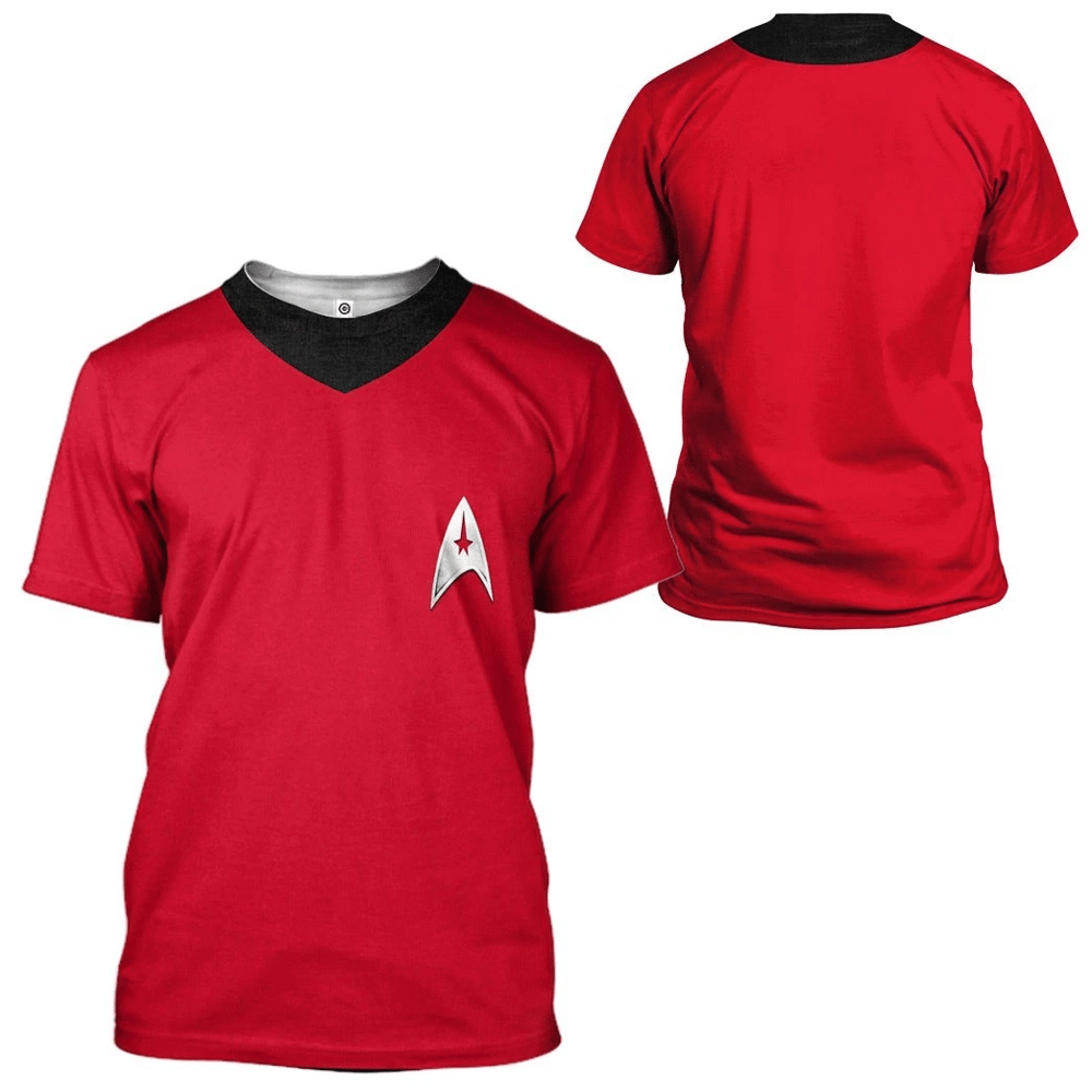 Star Trek The Original Series 1966 1969 Red Custom Tshirt Hoodie Apparel