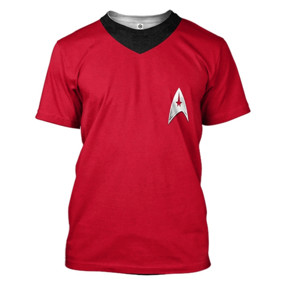 Star Trek The Original Series 1966 1969 Red Custom Tshirt Hoodie Apparel