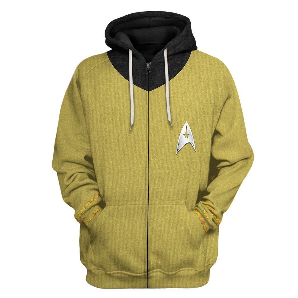 Star Trek The Original Series 1966 1969 Yellow Custom Tshirt Hoodie Apparel