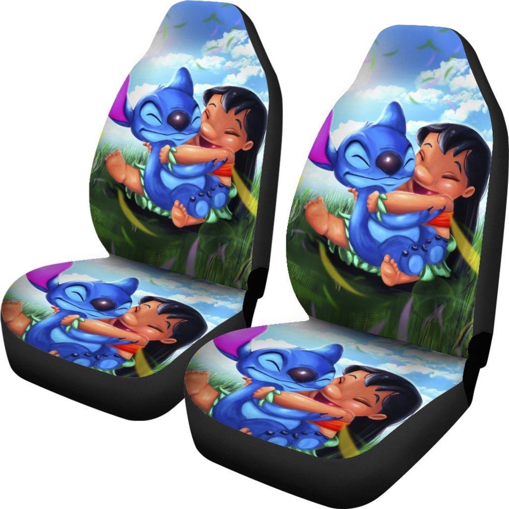 Stitch And Lilo Cute Car Seat Covers DN Cartoon Fan Gift SDCSC18