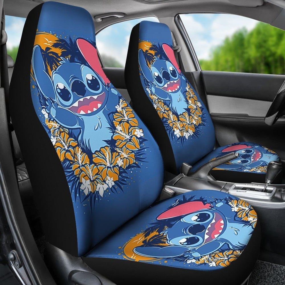 Stitch Cute Car Seat Covers DN Cartoon Fan Gift SDCSC23