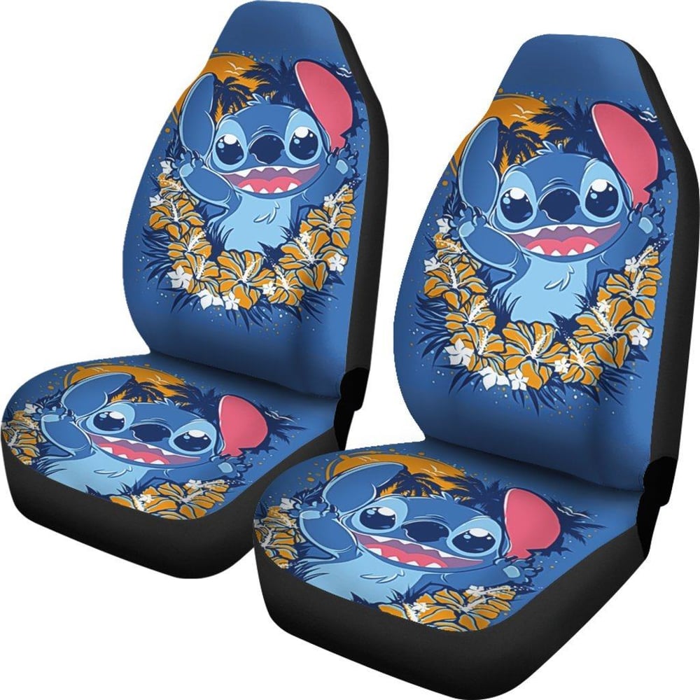 Stitch Cute Car Seat Covers DN Cartoon Fan Gift SDCSC23