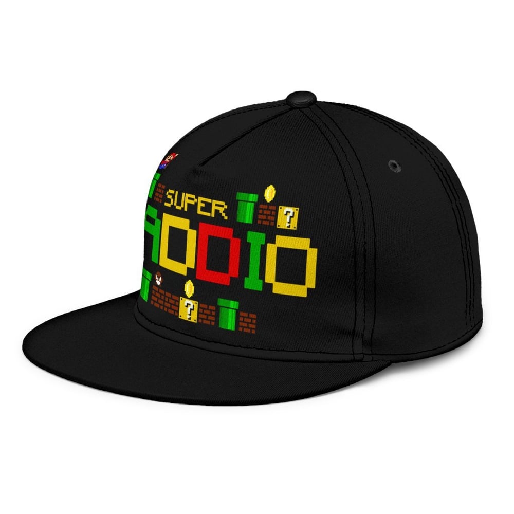 Super Daddio Snapback Hat Funny Super Mario Gift Idea