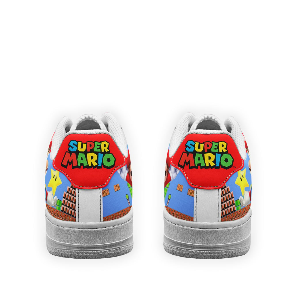 Super Mario Sneakers Custom For Gamer Shoes