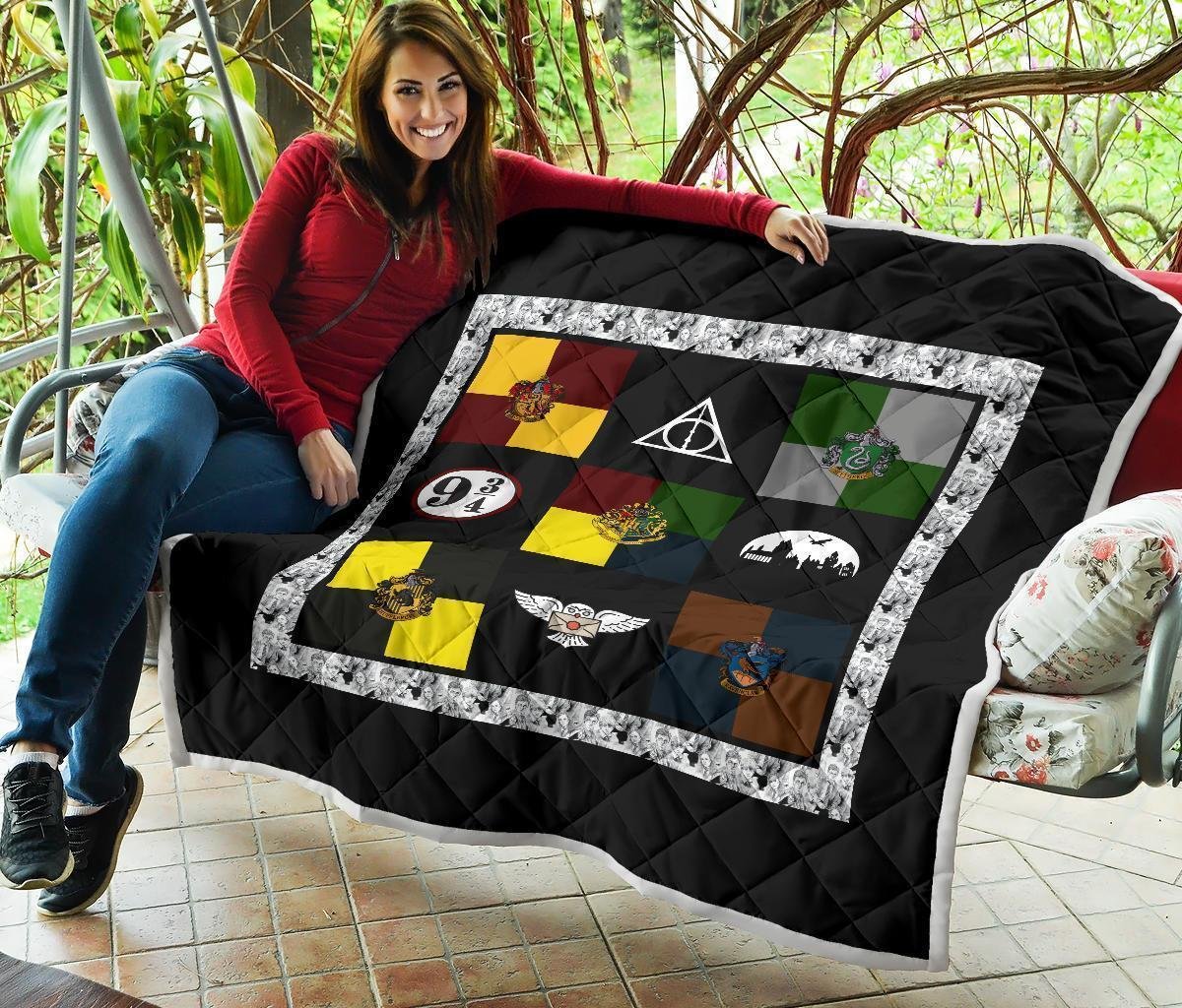 Symbols Harry Potter Quilt Blanket Bedding Decor Idea