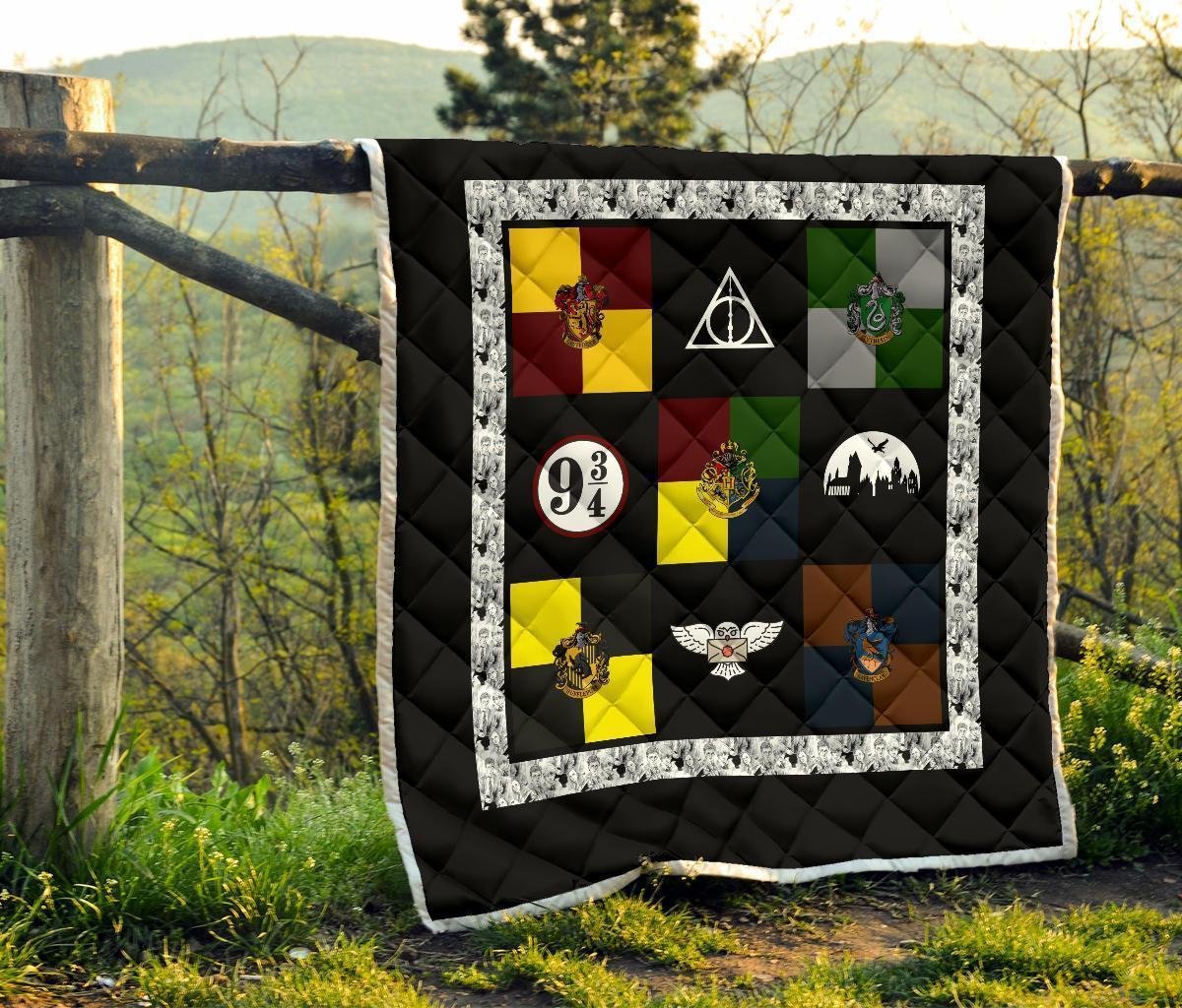 Symbols Harry Potter Quilt Blanket Bedding Decor Idea