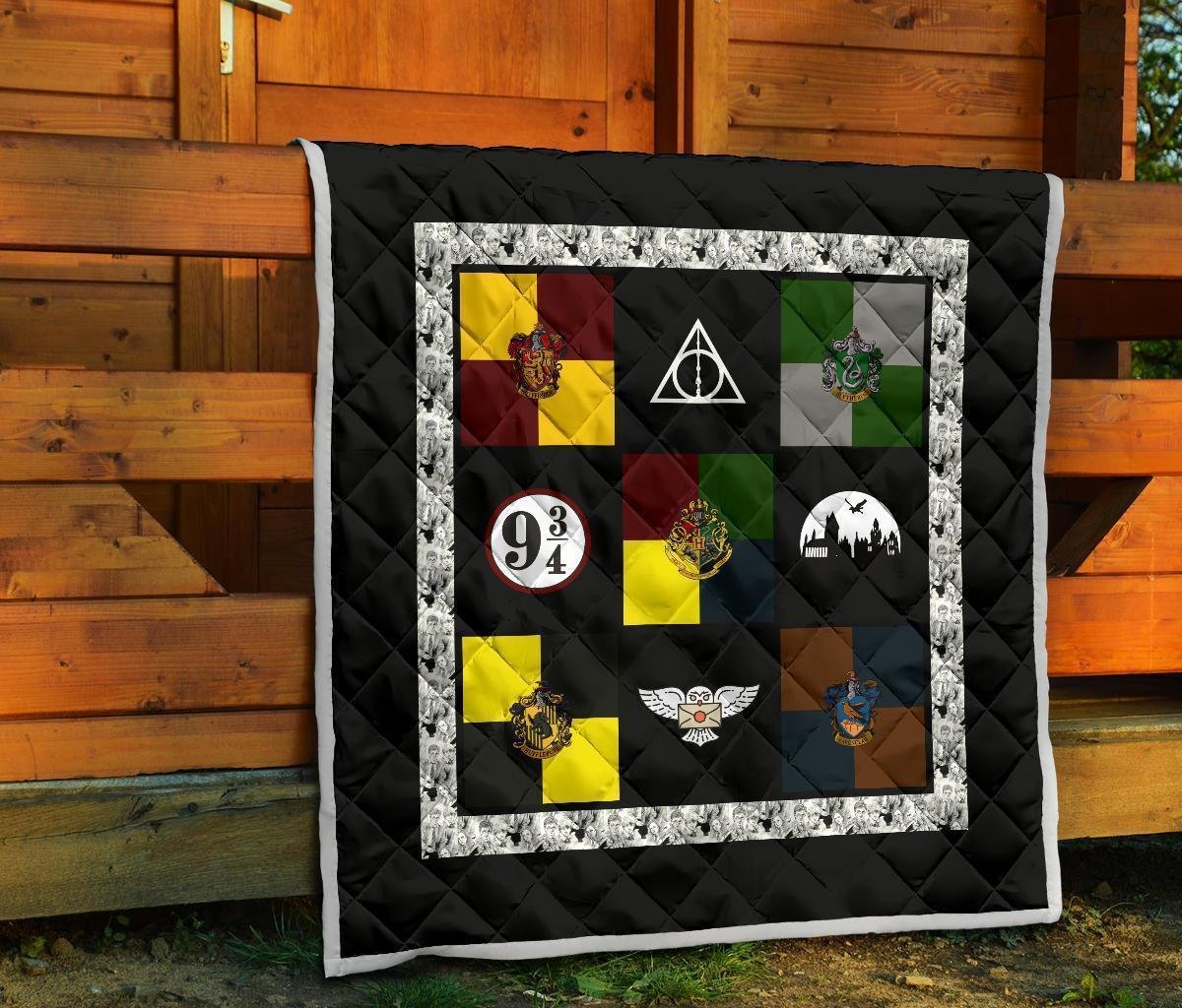 Symbols Harry Potter Quilt Blanket Bedding Decor Idea