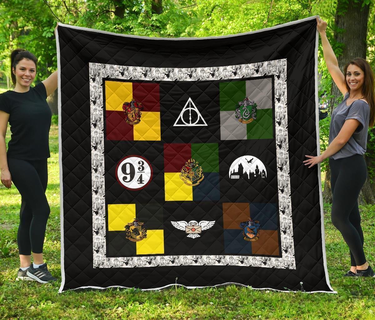 Symbols Harry Potter Quilt Blanket Bedding Decor Idea