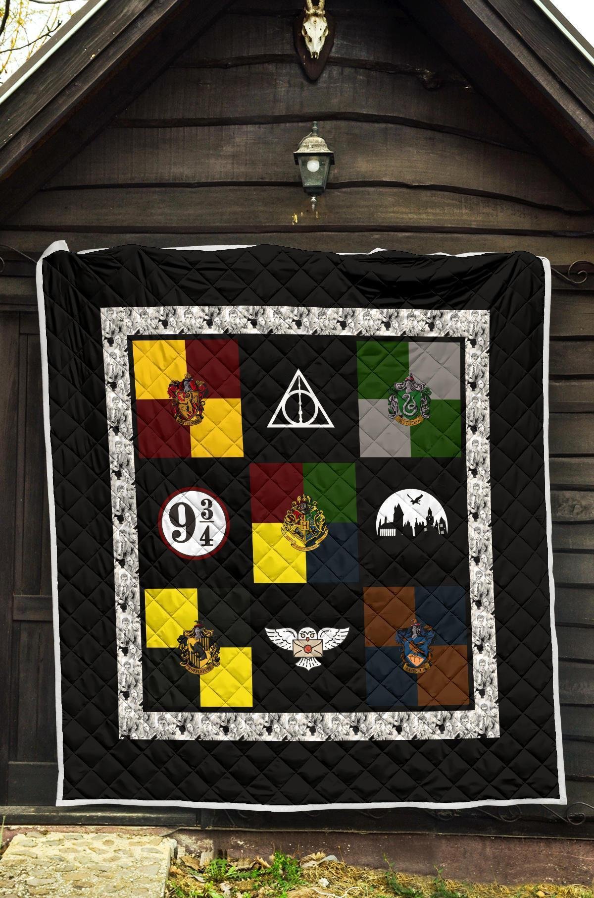 Symbols Harry Potter Quilt Blanket Bedding Decor Idea