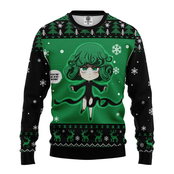 Tatsumaki One Punch Man Ugly Christmas Sweater Custom Sweatshirt Apparel