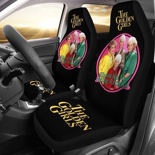 The Golden Girls Car Seat Covers | Golden Girls TV Show Car Cover Circle Friend GGCSC19