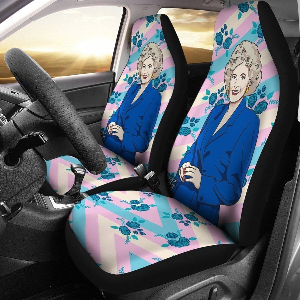 The Golden Girls Car Seat Covers | The Golden Girls Blue Jacket Seat Covers GGCSC06