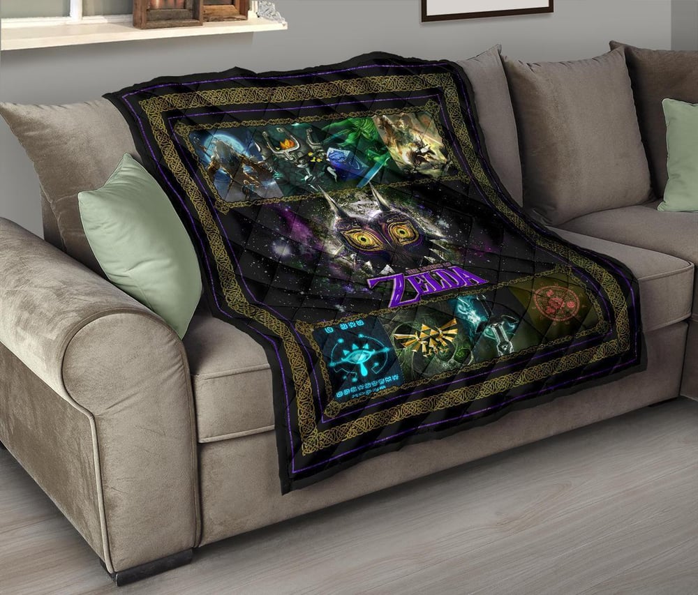 The Legend Of Zelda Majora’s Mask Quilt Blanket Gift Idea