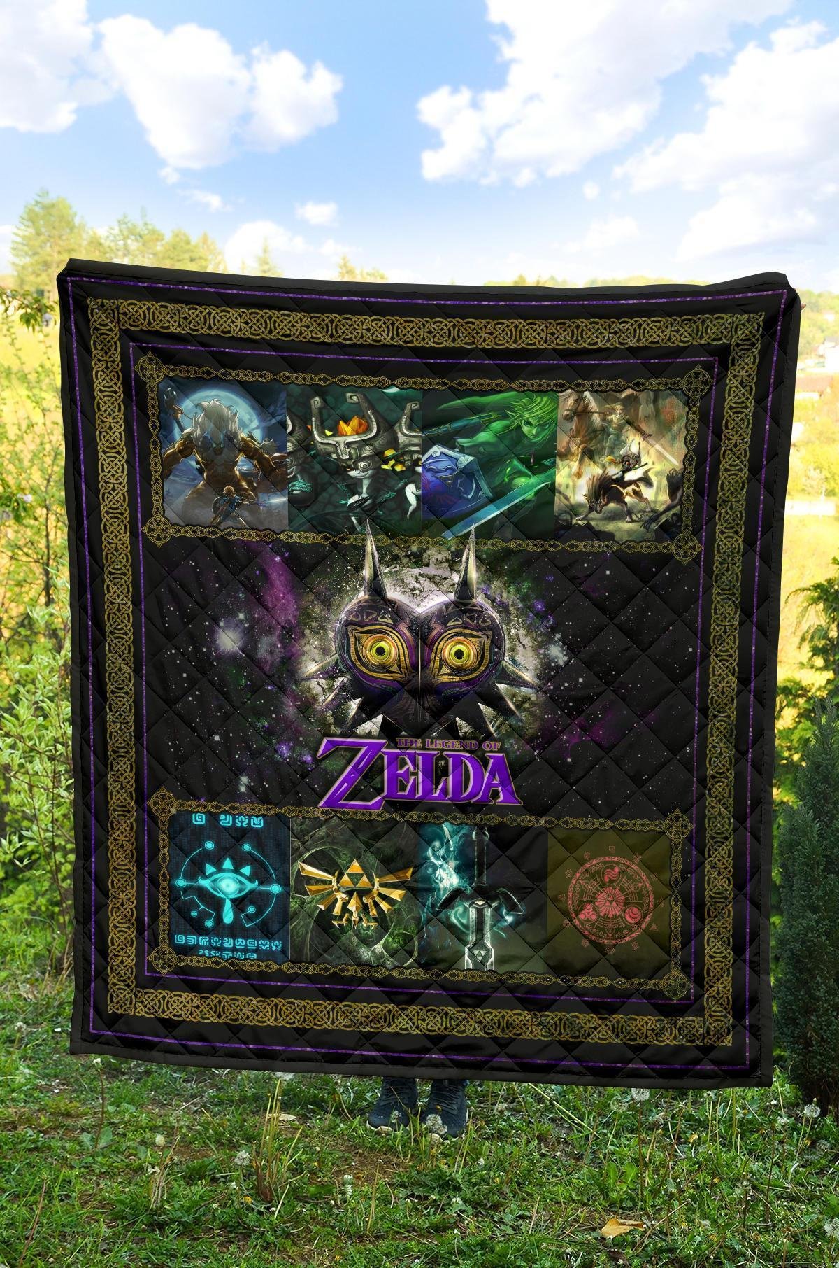 The Legend Of Zelda Majora's Mask Quilt Blanket Gift Idea