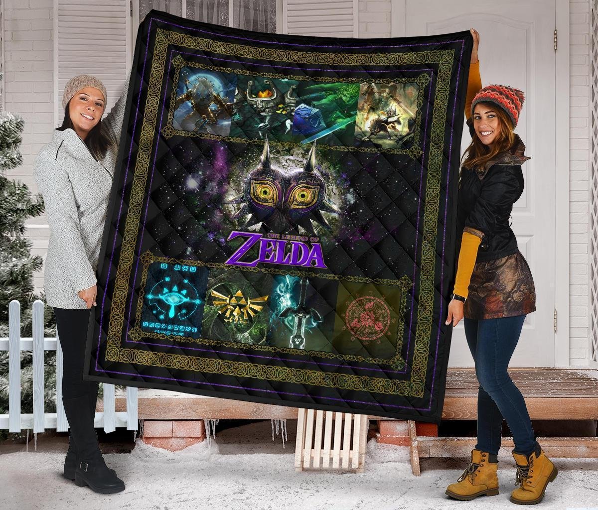 The Legend Of Zelda Majora's Mask Quilt Blanket Gift Idea