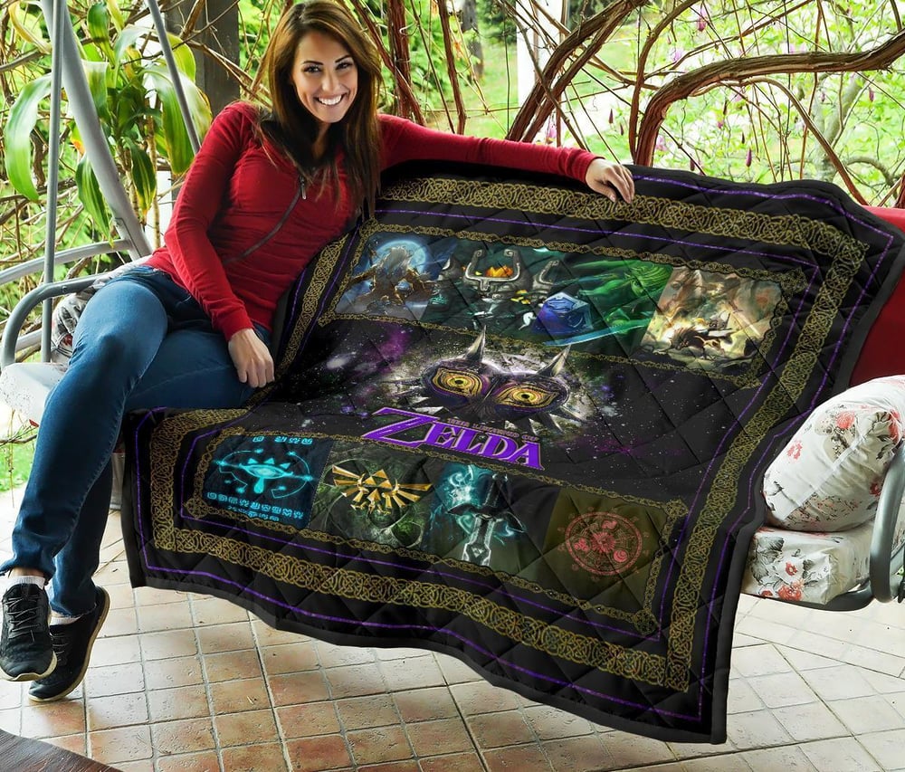 The Legend Of Zelda Majora’s Mask Quilt Blanket Gift Idea