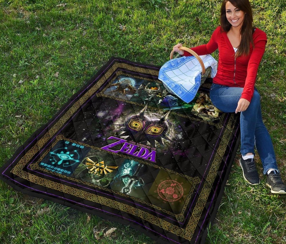 The Legend Of Zelda Majora’s Mask Quilt Blanket Gift Idea