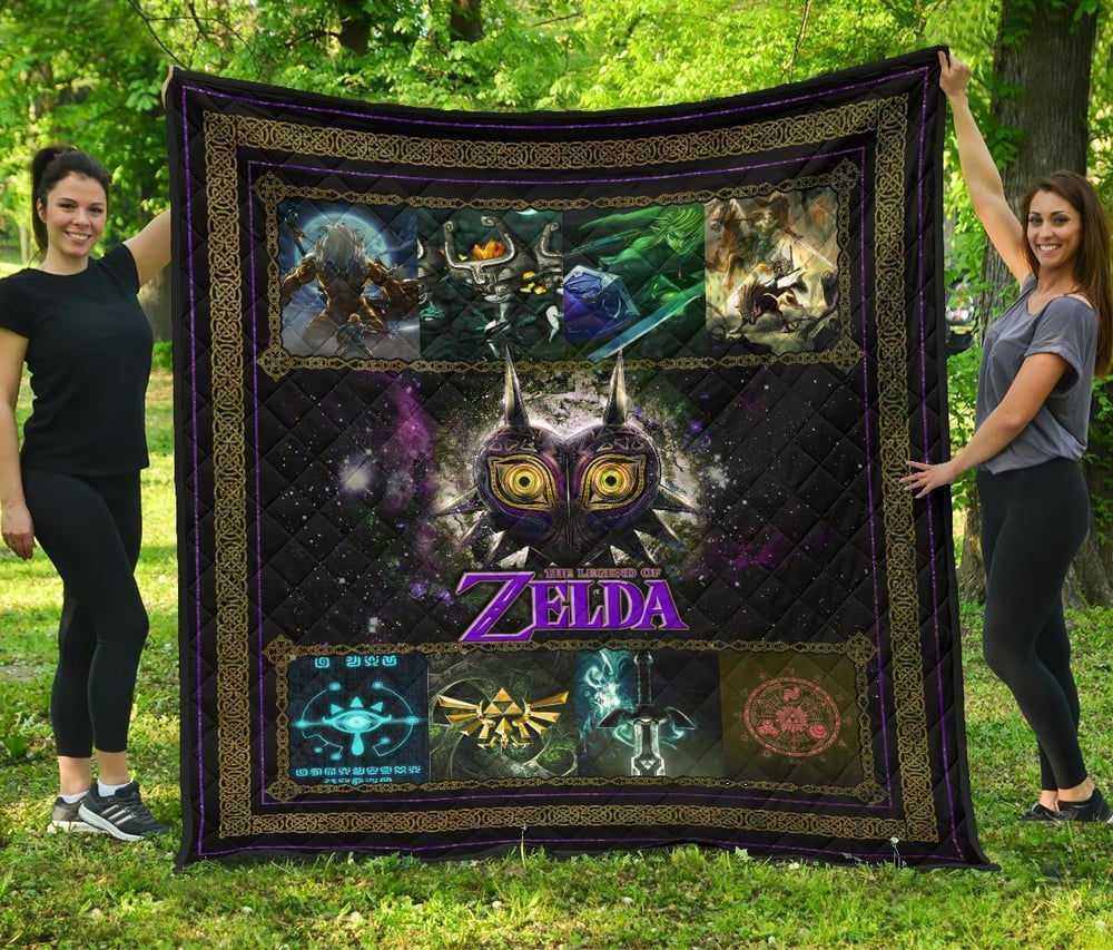 The Legend Of Zelda Majora’s Mask Quilt Blanket Gift Idea