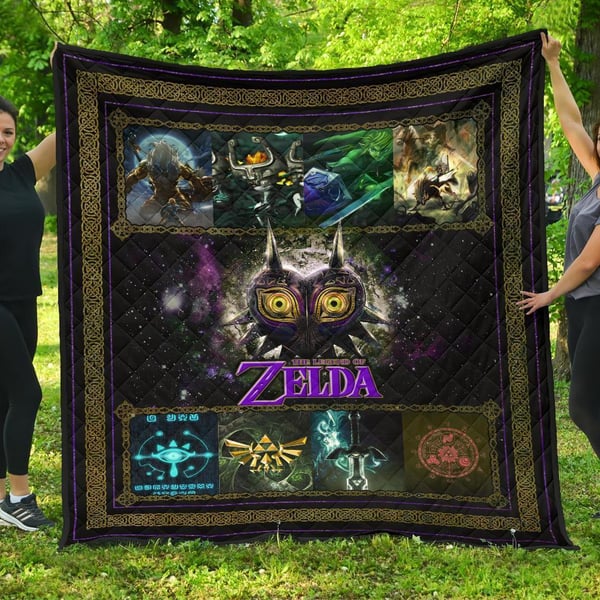 The Legend Of Zelda Majora’s Mask Quilt Blanket Gift Idea