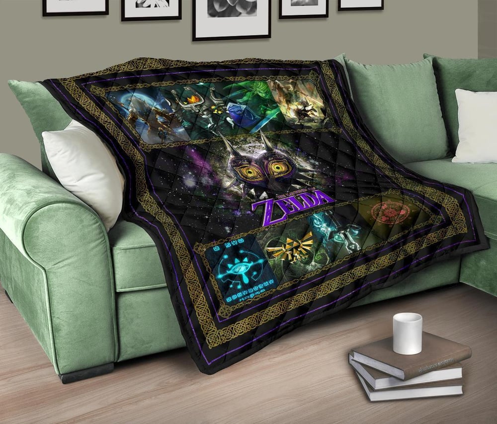 The Legend Of Zelda Majora’s Mask Quilt Blanket Gift Idea