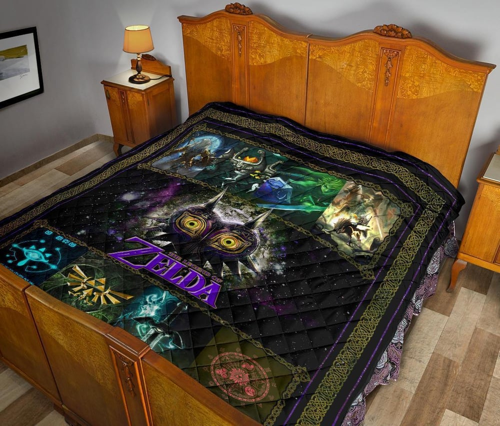 The Legend Of Zelda Majora’s Mask Quilt Blanket Gift Idea