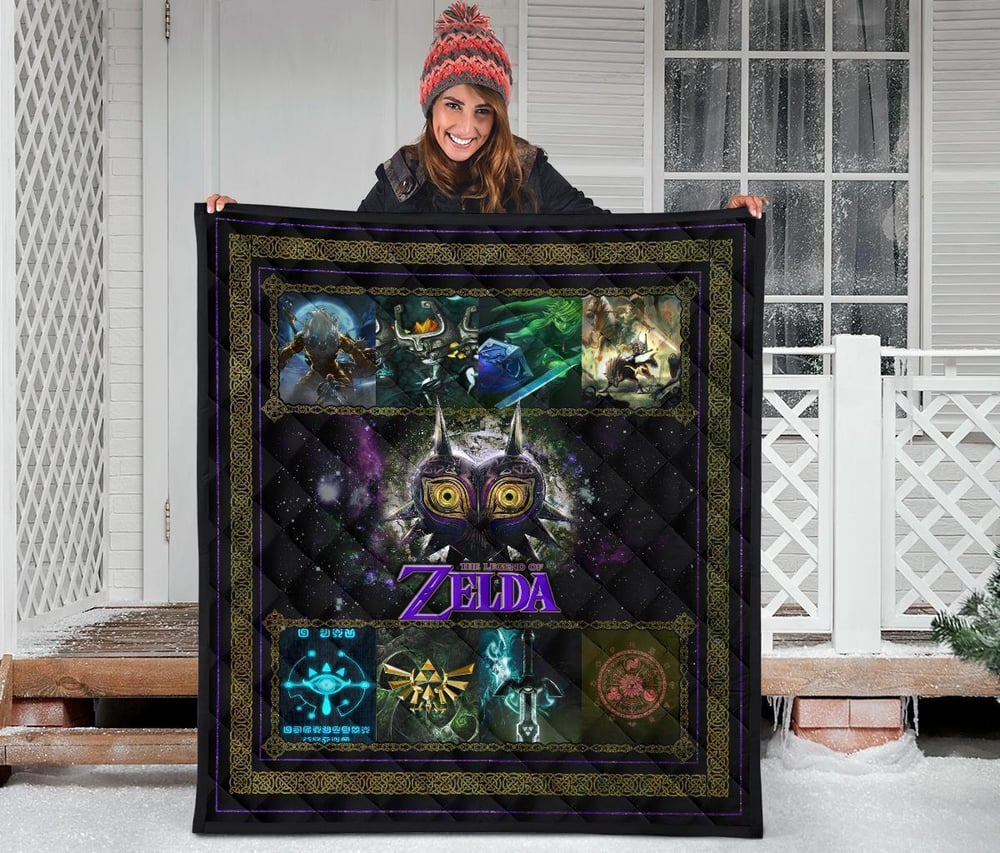 The Legend Of Zelda Majora’s Mask Quilt Blanket Gift Idea