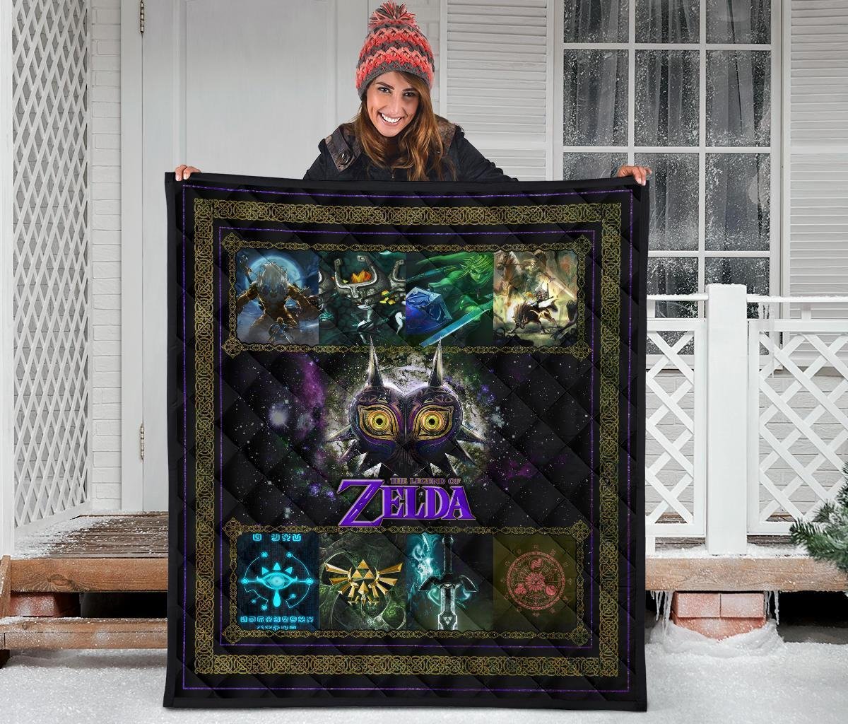 The Legend Of Zelda Majora's Mask Quilt Blanket Gift Idea