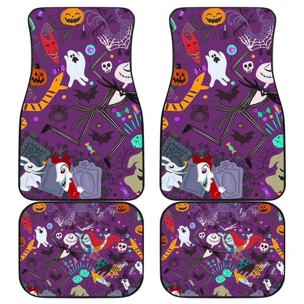 The Nightmare Before Christmas Car Floor Mats | NBC Characters Patterns Car Mats NBCFM09