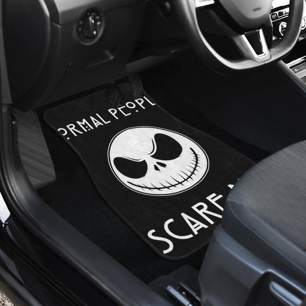 The Nightmare Before Christmas Car Floor Mats | Normal People Scare Me Car Mats NBCFM10