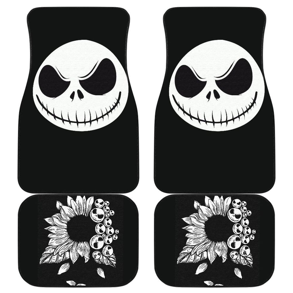 The Nightmare Before Christmas Car Floor Mats | Sun Flowers Jack Skellington Car Mats NBCFM08