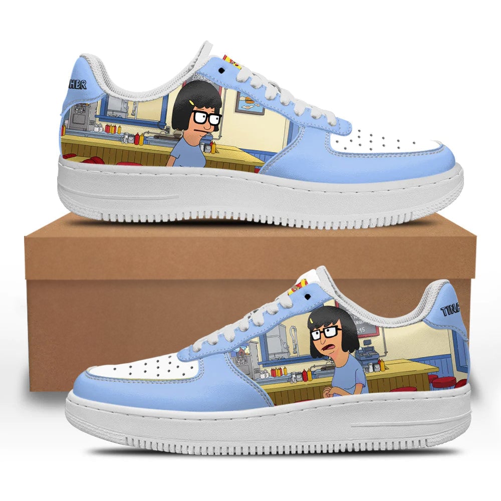 Tina Belcher Bob's Burger Custom Sneakers