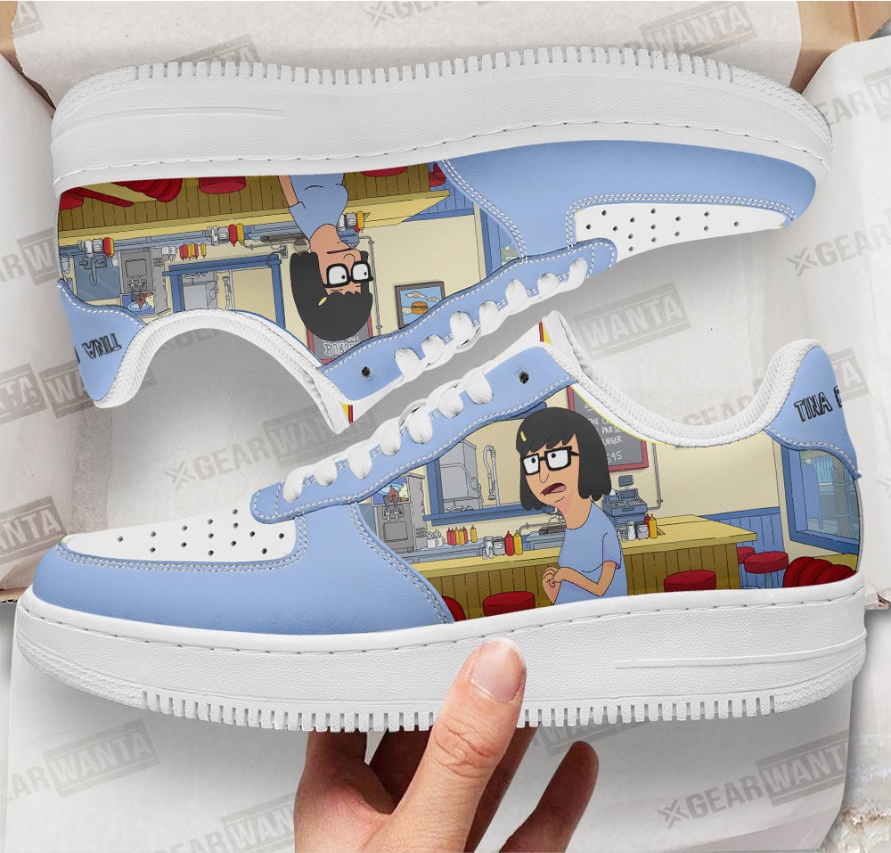 Tina Belcher Bob's Burger Custom Sneakers