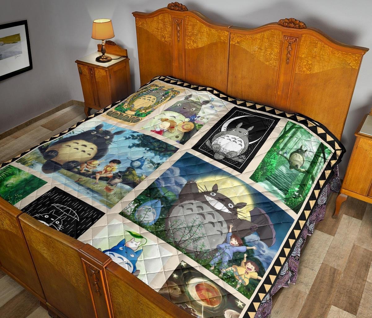 Totoro Quilt Blanket For Anime My Neighbor Totoro Fan