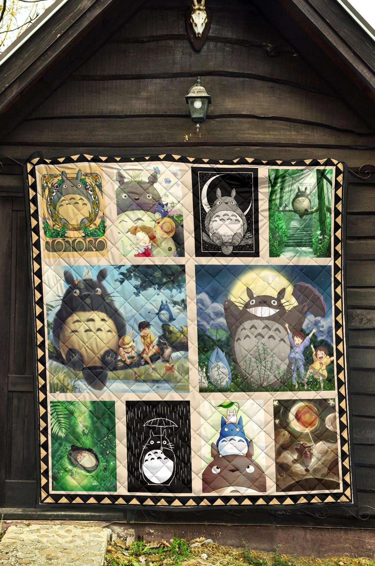 Totoro Quilt Blanket For Anime My Neighbor Totoro Fan