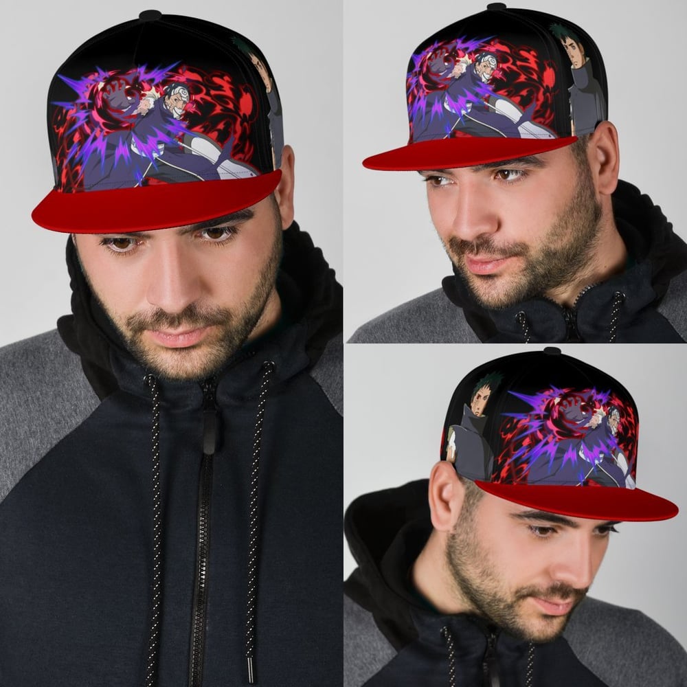 Uchiha Obito Snapback Hat Naruto Custom Anime Hat