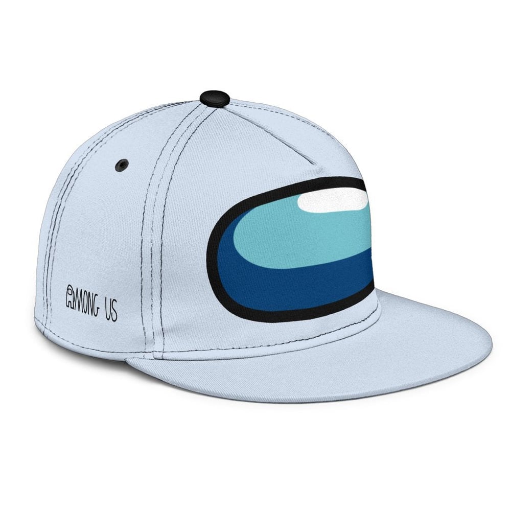 White Snapback Hat Crewmate Among Us Gift Idea