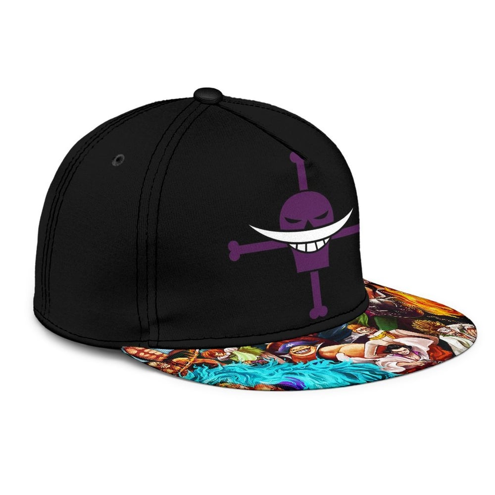 Whitebeard Pirates Snapback Hat One Piece Anime Fan Gift