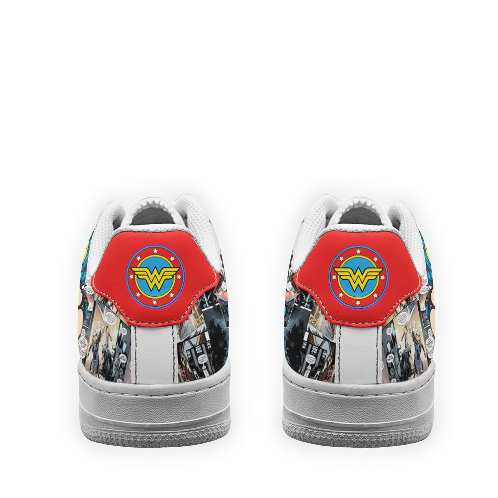 Wonder Woman Sneakers Custom Superhero Comic Shoes