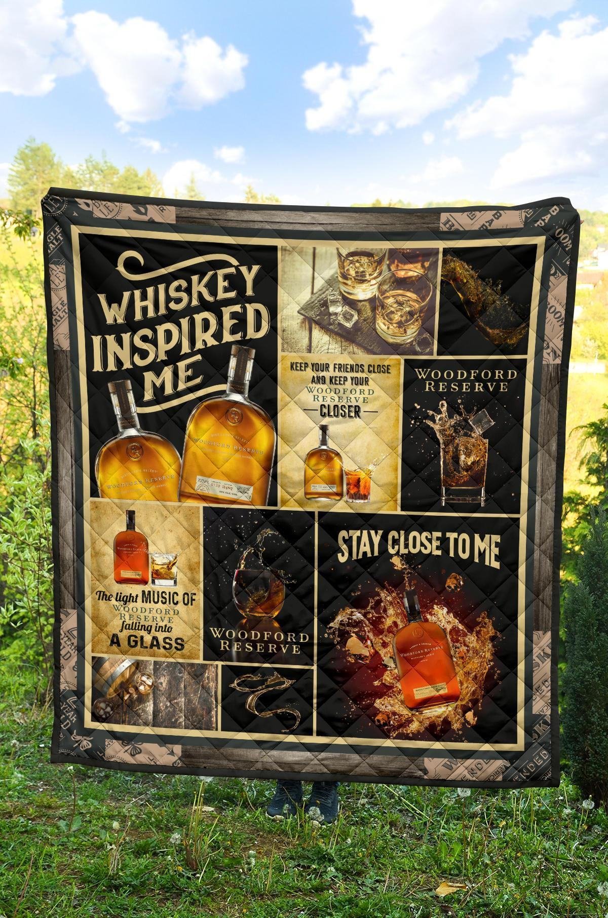 Woodford Reserve Quilt Blanket Funny Gift For Whisky Lover