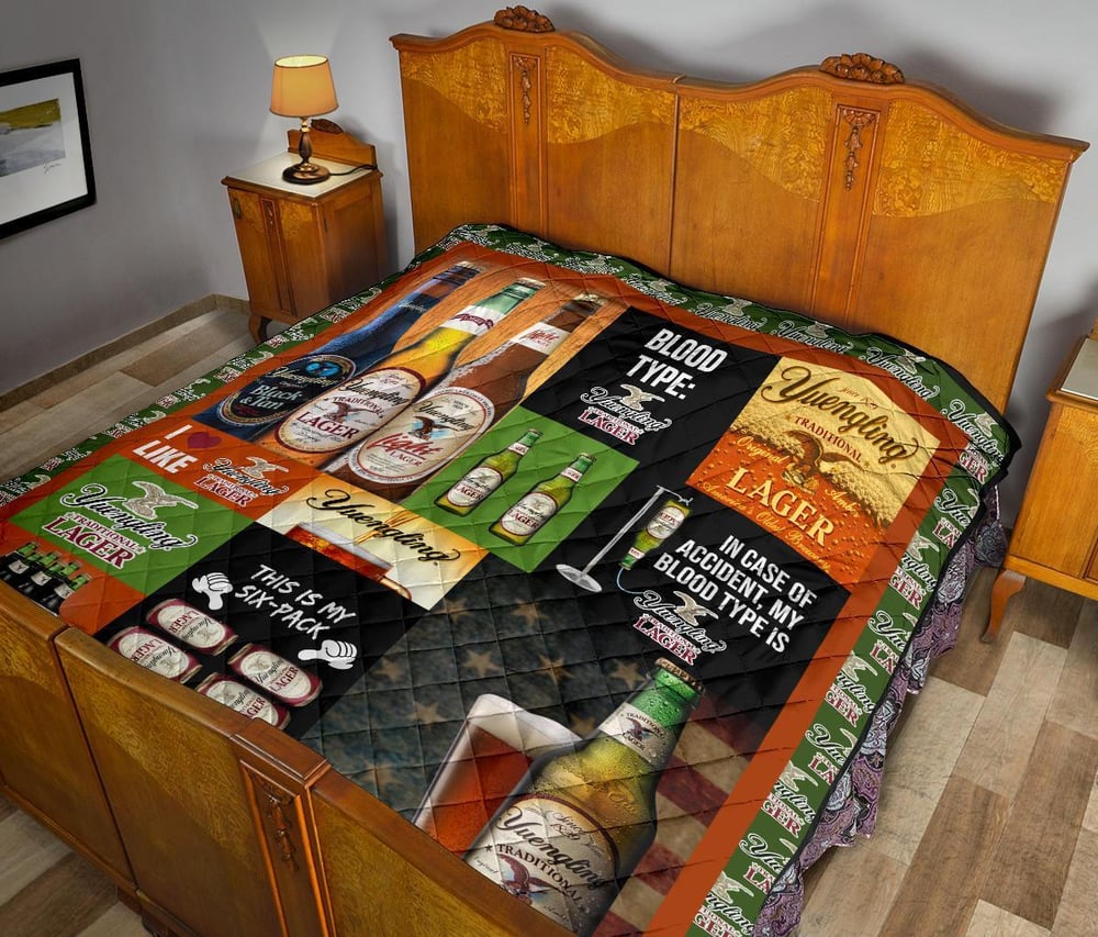 Yuengling Larger Quilt Blanket Funny Gift For Beer Lover