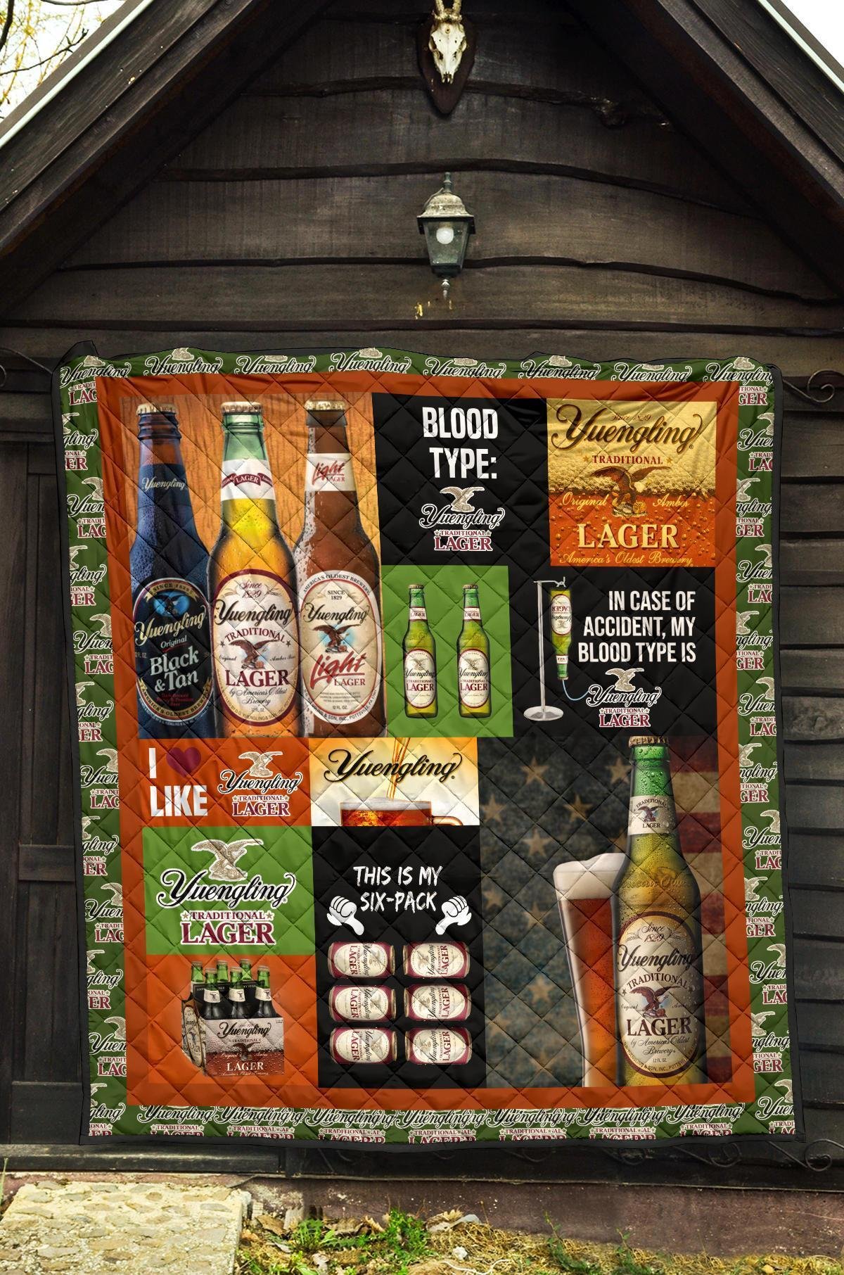 Yuengling Larger Quilt Blanket Funny Gift For Beer Lover